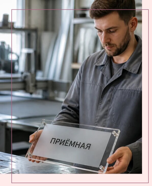 Таблички из оргстекла на заказ в Ярославле от 4005 р. | Аванза-Рсл